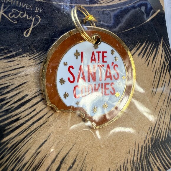 Primitives By Kathy Pet Collar Charms Metal Enamel Holiday Design - Picture 3 of 5